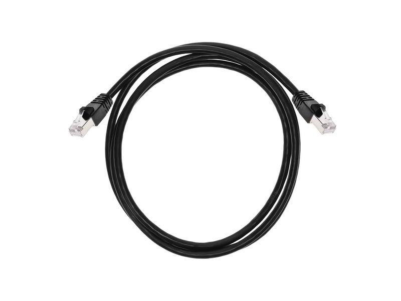 Monoprice Cat6A 5ft Black Patch Cable Double Shielded (S/FTP) 26AWG 10G Pure Bare Copper Snagless RJ45 Fullboot Series Ethernet Cable - Image 4